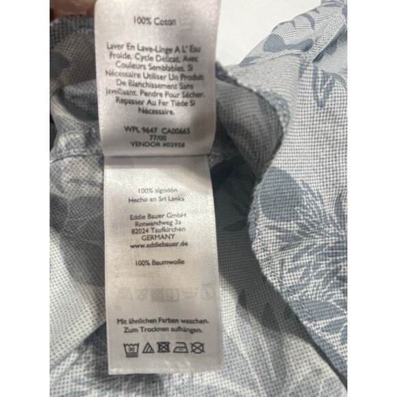 Eddie Bauer Button Down TXL Tall XL Men's Classic‎ Fit Floral Hawaiian Shirt - Picture 7 of 8